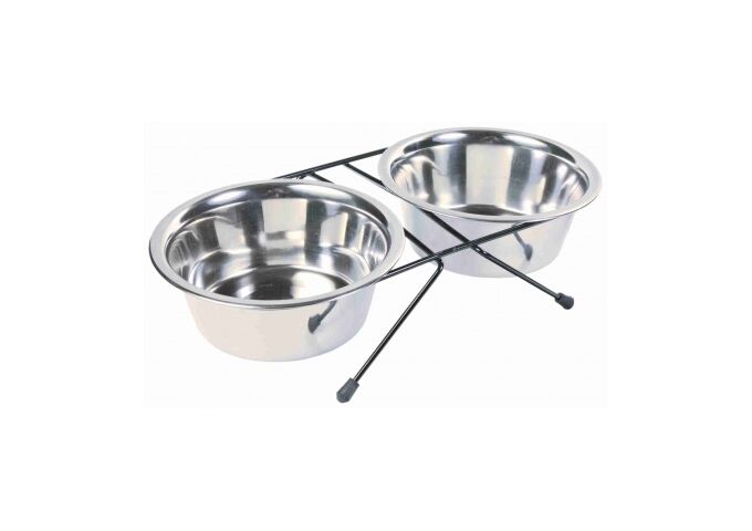 Trixie ´ ´Eat-on-Feet ´ ´ Napfset mit Halter, 0,75 l / Du