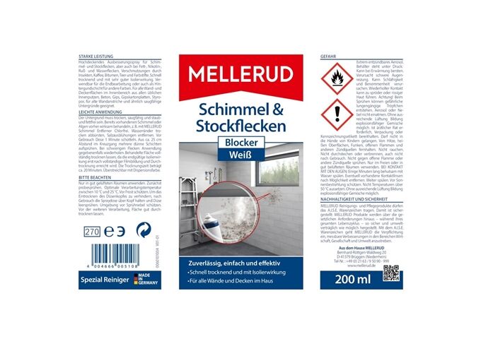 Mellerud Schimmel & Stockflecken Blocker weiß 0,2 L