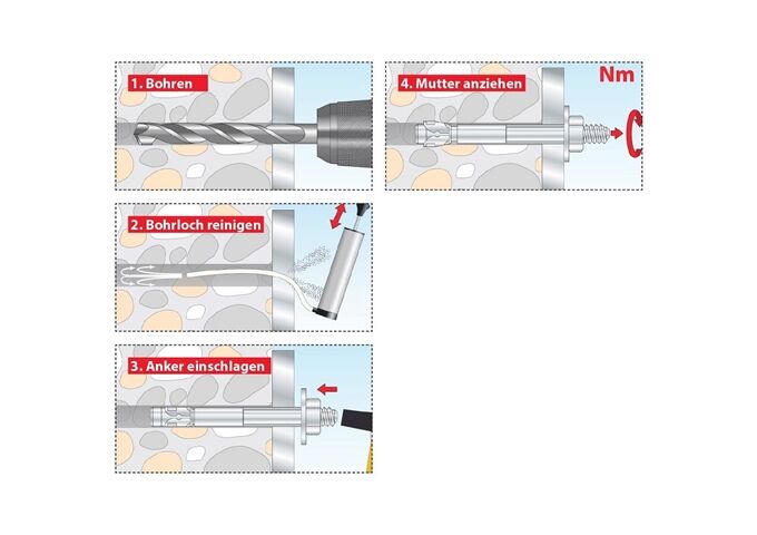 TOX Bolzenanker S-Fix Pro M8x75/9, 1 St
