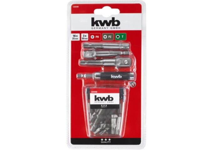 KWB Bit Set 23tlg. + 3 Nuss Adapter