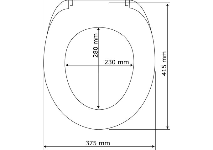 Wenko WC-Sitz Samos weiss,Easy Close, Duroplast