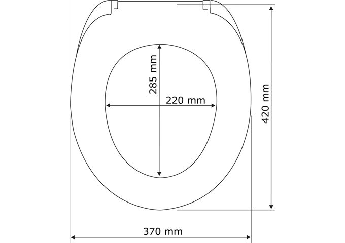 Wenko WC-Sitz Mora weiß, Easy Close Duroplast