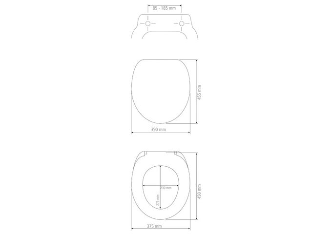 Wenko WC-Sitz Birori weiss,Easy Clos e,Duroplast