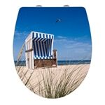 Wenko WC-Sitz Strandkorb, Duroplast Acryl