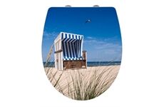 Wenko WC-Sitz Strandkorb, Duroplast Acryl