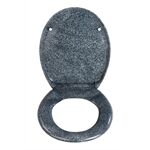 Wenko PREMIUM WC-Sitz Ottana granit, Duroplast