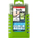 KWB HI-NOX HSS-Spiralbohrer-Satz 19-tlg. 1-10mm CB