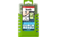 KWB HI-NOX HSS-Spiralbohrer-Satz 19-tlg. 1-10mm CB