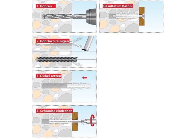 TOX Spreizdübel Barracuda 10/50, 8 St.