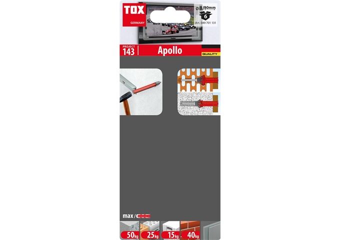 TOX Allzweck-Rahmendübel Apollo 8/80, 8St.