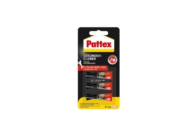 Pattex Sekundenkleber Mini Trio 3 x1 g