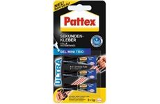 PATTEX Sekundenkleber Mini Trio Gel3 x 1 g