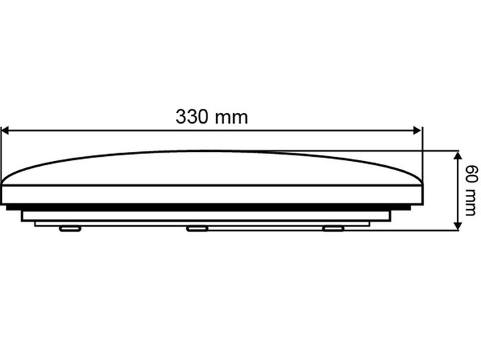 Blulaxa LED Wand-u.Deckenl. Aina-L 24W 2000lm WW Switch DI