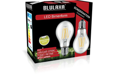 Blulaxa LED Filament Lampe A60 E27 7W 810 lm WW Doppelpack