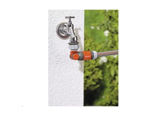 Gardena Winkelhahnstück für Wasserhahn m. 33,3mm u. 26,5mm