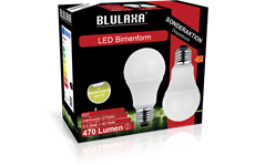 Blulaxa LED SMD Lampe A60 E27 5,5W 470 lm WW Doppelpack