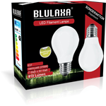 Blulaxa LED Filament Lampe A60 E27 7W 810 lm WW opal Doppe