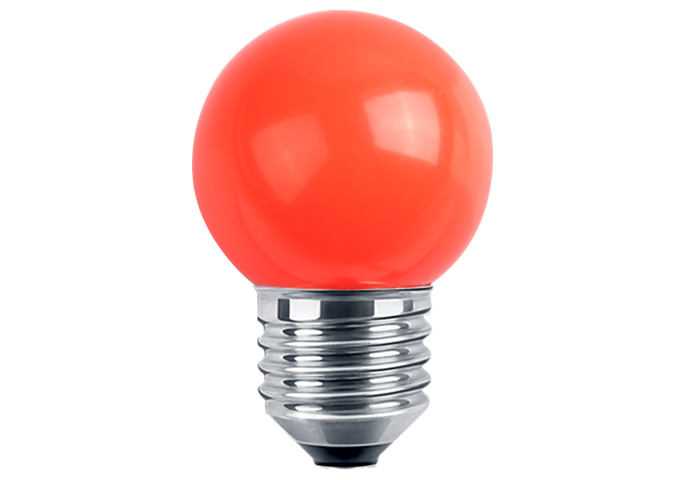 Blulaxa LED Deko Lampe G45 E27 1W rot IP44