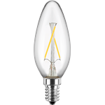 Blulaxa LED Filament Lampe C35 E14 2,5W 250lm WW