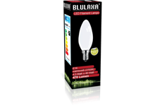 Blulaxa LED Filament Lampe C35 E14 4,5W 470lm WW opal