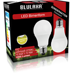 Blulaxa LED SMD Lampe A60 E27 10W 1055 lm WW Doppelpack