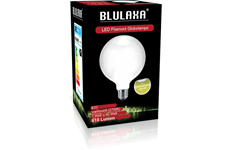 Blulaxa LED Filament Lampe G95 E27 7W 810 lm WW opal