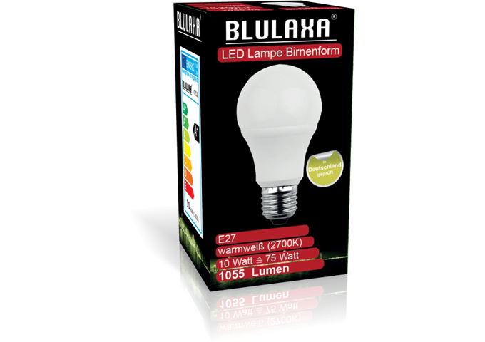 Blulaxa LED SMD Lampe A60 E27 10W 1055 lm WW