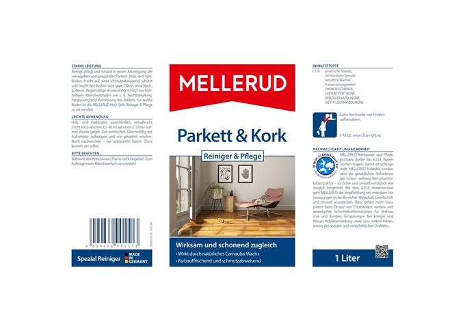 Mellerud Parkett & Kork Reiniger & Pflege 1,0 L