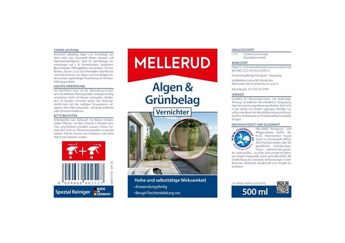 Mellerud Algen & Grünbelag Vernichter 0,5 L