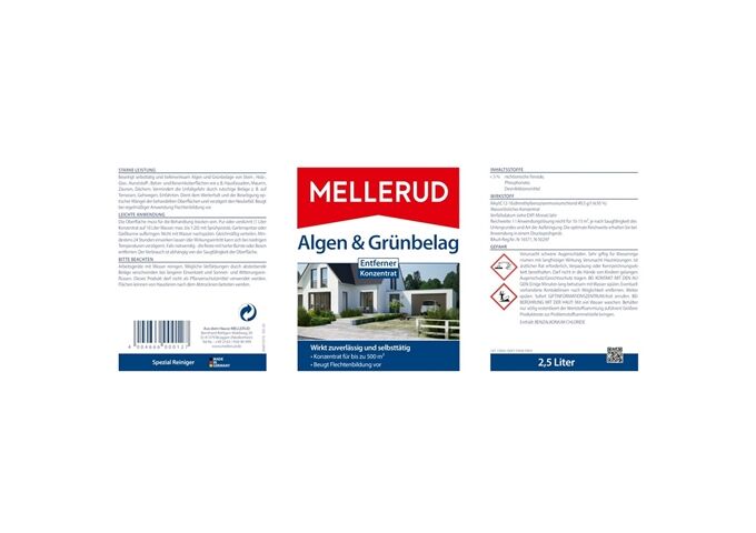 Mellerud Algen & Grünbelag Entferner 2,5 L