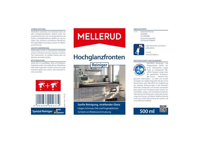 Mellerud Hochglanzfronten Reiniger 0,5 L