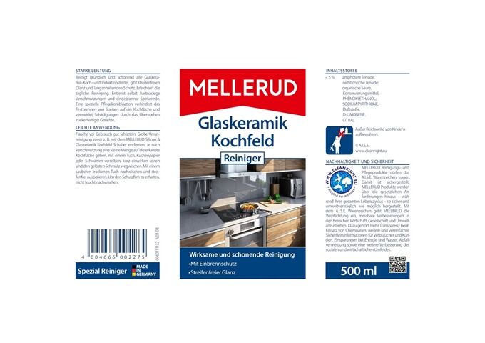 Mellerud Glaskeramik Kochfeld reiniger 0,5 l