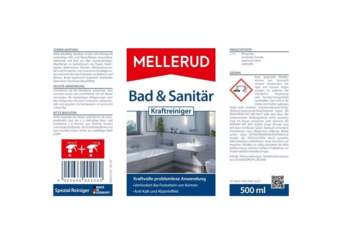 Mellerud Bad & Sanitär Kraftreiniger 0,5 L