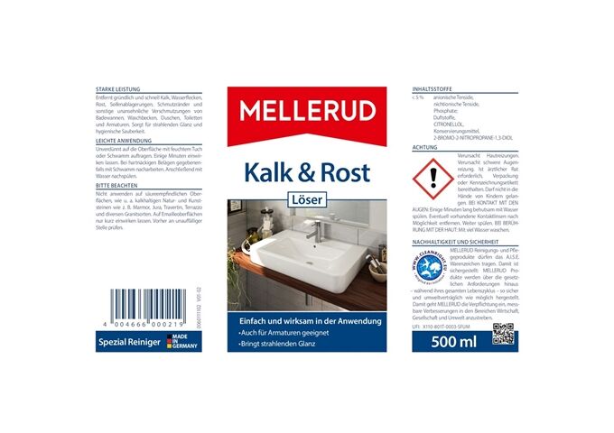 Mellerud Kalk & Rost Löser 0,5 L
