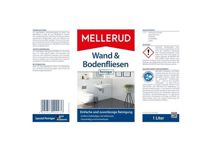 Mellerud Wand & Bodenfliesen Reiniger 1,0 L