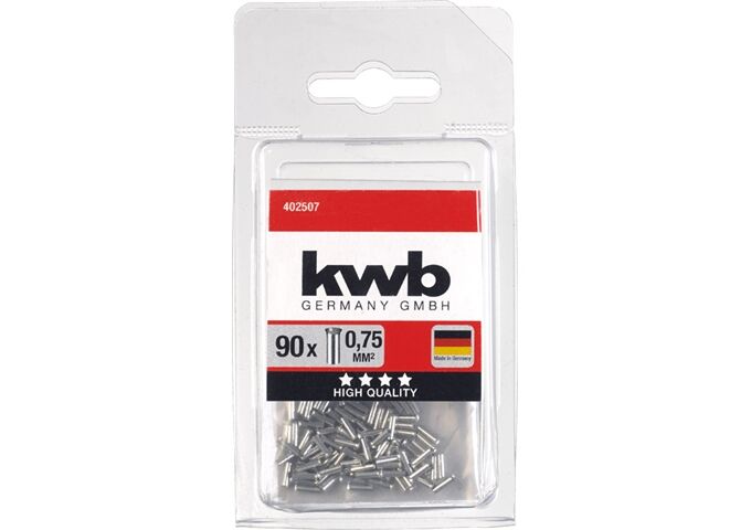 KWB Aderendhülsen 0,75 qmm Inh ;90