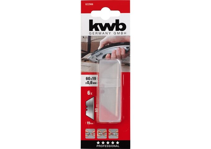 KWB Trapezklingen 60x19mm Spender Inh6