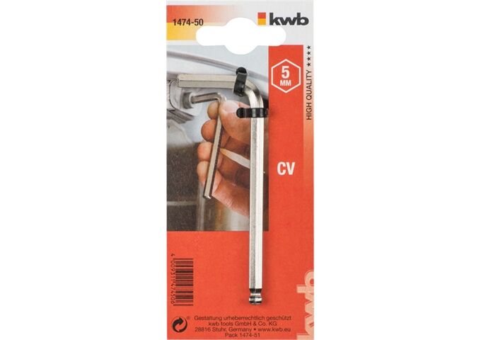 KWB 6-kant Stiftschlüssel CV 5.0