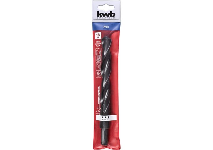 KWB HSS Spiralbohrer abgedreht D18.0mm