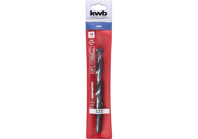 KWB HSS Spiralbohrer abgedreht D14.0mm