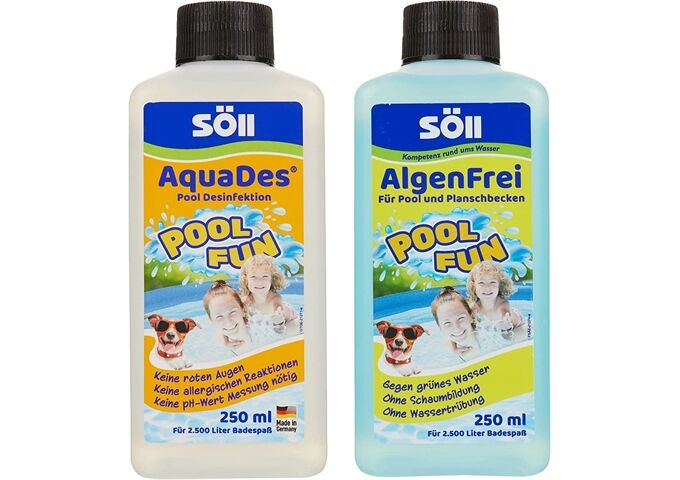  Pool Pflege-Set (AquaDes und AlgenFrei 250 ml)