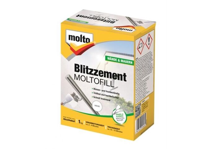 Molto Moltofill Blitzzement weiß außen +innen 1-KG