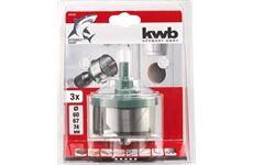 KWB Lochsäge T30mm D60-74mm, 3 Kränze