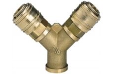 Einhell Verteiler, 2 Schnellkupplungen R3/8´ ´IG