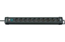 Brennenstuhl Premium-Line 10fach schwarz 3m H05VV-F3G1,5 mit Sc