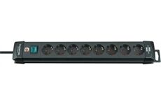 Brennenstuhl Premium-Line 8fach schwarz 3m H05VV-F3G1,5 mit Sch
