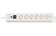 Brennenstuhl Premium-Line 6fach weiss 3m H05VV-F3G1,5 mit Schal