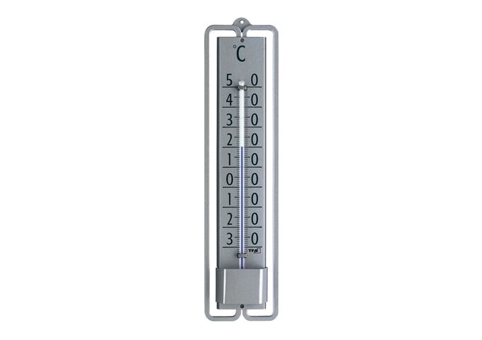 TFA Innen-/Außen-Thermometer, 190 x 47mm, 100 g, Metal