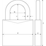 Abus Titalium - Vorhangschloss 64TI/30 Twins B/SB