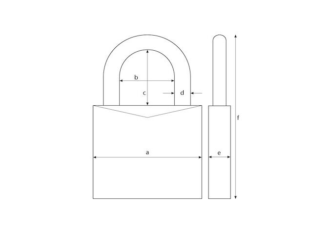 Abus Titalium - Vorhangschloss 64TI/30 Twins B/SB